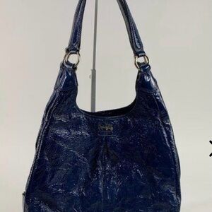 Coach Patent Leather Cobalt Blue